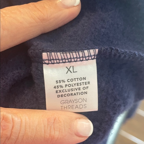 Grayson Threads Navy Hoodie with Red Number 78 Accents - Picture 4 of 4